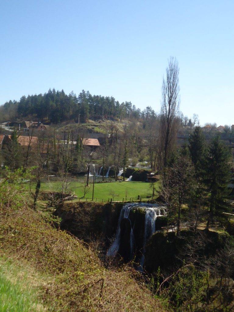 Waterfalls of river Slunjcica near Plitvice Lakes National Park