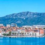 Panoramic view of the port of Split