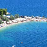 Kasjuni beach is located at the slopes of Marjan Hill in Split