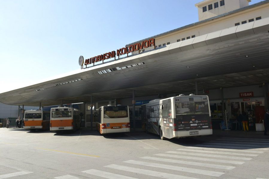 Main bus station in Dubrovnik is located in the port of Dubrovnik.