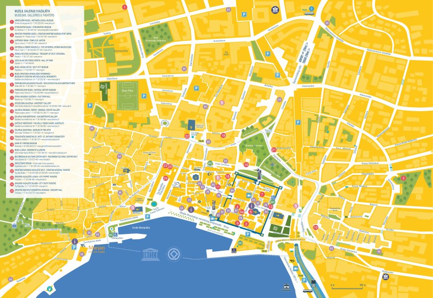 Split City Map Tourdesksplit